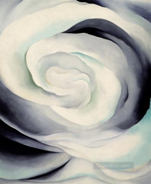abstraction white rose Georgia Okeeffe American modernism Precisionism Oil Paintings